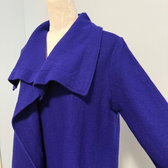 Chico's 2 Wool open front purple Cardigan size L - Picture 2 of 8